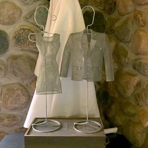 Dress and Suit Jacket in Metal